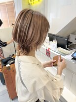 ネオリーブカフ 鶴ヶ峰店(Neolive caff)&nbsp;こなれミディ　韓国マッシュウルフ　ハイライト