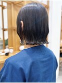 Say.ree 切りっぱなしボブ 黒髪 学割U24 グレージュカラー 原宿