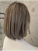 ハイライトでハイトーングレージュ！福岡ハイライト