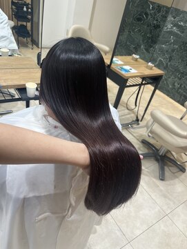 ヘアープレイス ヴィブ(hair place VIVE) グラデーション風ラベンダーピンクカラー