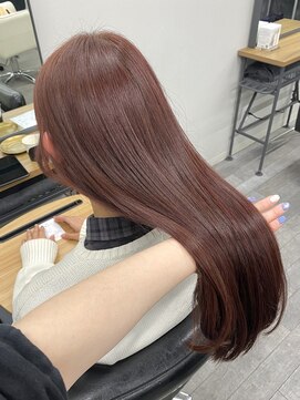 コード 四条河原町駅店(CHORD) カシスレッド/ブリーチなし/ダブルカラー/髪質改善/京都河原町
