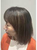 白髪ぼかしハイライト