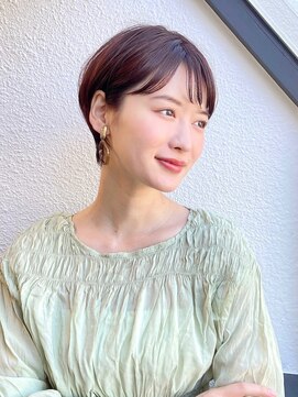 ハウスアンドヘアーワークス(House&Hair works) 前髪長め大人小顔ショート30代40代50代　藤沢