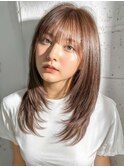 レイヤーカット/顔まわりレイヤー/ 髪質改善