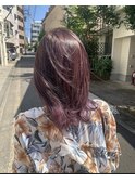 透けラベンダーグレージュ×柔らかくびれミディ