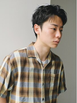 ディッセンバー 伊勢崎(December) メンズ/ブルーブラック/フェザーパーマ/ニュアンスパーマ/