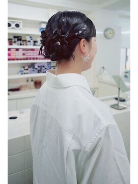 繭 お呼ばれヘアセット