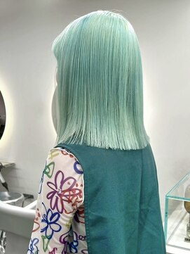 ソル バロール 表参道(SOL .valor) 切りっぱなしボブタッセルボブレイヤーハイトーンダブルカラー◆