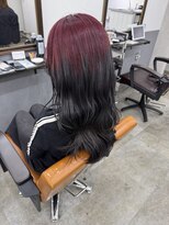 アジールヘア 北千住駅西口店(agir hair)&nbsp;ルーツカラー デザインカラー レッドカラー