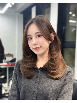 バレット 福岡天神(VALETTE) 大人ミディアムレイヤーカット/髪質改善トリートメント