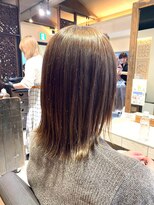 ヘアリゾート粋 ティガ 池袋店(tiga) ミディアムレイヤー/くびれミディ/ライトブラウン