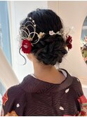 袴着付け/袴/卒業式着付け/着物/袴着付/袴ヘアセット/袴ヘア