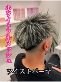 MEN’S HAIR/サーフカール/刈り上げセンターパート/南堀江