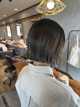 ヘアー ノーブル(hair noble) パツっとボブデザインカラー
