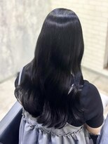 ジーナ 吉塚(Zina)&nbsp;【吉塚】艶感ブルーブラック/ブリーチなしカラー