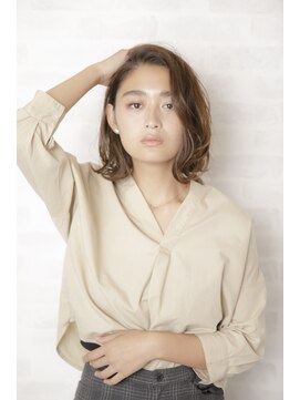 ルルディ バイ アフロディーテ銀座(luludi by APHRODITE) 20代30代40代50代/前髪/マチルダボブ/インナーグレージュ/銀座