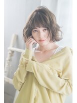 ヴァンクシー バイ ルナ(VANKCY by Luna)&nbsp;パーマ外ハネボブ 伸ばしかけ 簡単 アッシュブラウン 登戸 楽