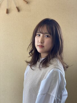 フィールカーム(Feel calm) 神辺/レイヤースタイル/美髪チャージトリートメント/大人可愛い