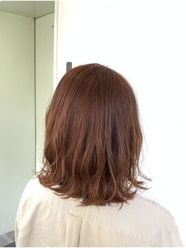 ピチカート パクト(pizzicato pacto) ミディアムボブ　　オレンジブラウン