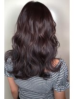 フロート 小阪店(float)&nbsp;ラベンダーアッシュ_マロンベージュ Aラインボブ かきあげ