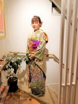 矢島美容室 荻窪店&nbsp;サイドからのお団子スタイル