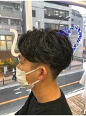MEN'S HAIR  センターパート　ツイストスパイラル　韓国マッシュ