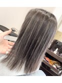 ハイライト×グレージュ