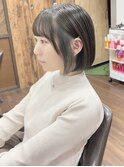 インナーアッシュのミニボブ