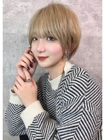 アンダーバーホワイト 芦屋店(_WHITE)&nbsp;大人可愛い20代30代40代インナーカラー小顔ウルフレイヤーボブ