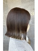 #明るめアッシュカラー #艶外ハネロブ
