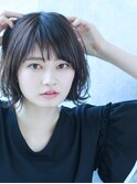 yuragi鈴木 ふんわりミディアムボブ×フォギーアッシュ