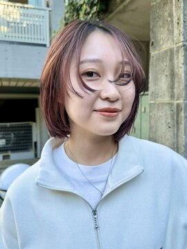 ナループロアオハナ(Nalu pu loa ohana) エンドカラー/ ステップカット/姫カット/ボブ/オレンジベージュ