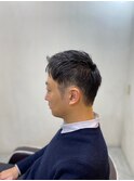 【soy-kufu】MEN'S HAIRアッシュブラックベリーショート