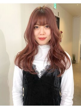 ニコフクオカヘアーメイク(NIKO Fukuoka Hair Make) 【NIKO】ワンブリーチで柔らかピンクベージュ♪黒髪卒業式