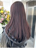 ブリーチ ダブルカラー ピンクブラウン 表参道 美髪