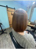 髪質改善/つやつやストレート/グレージュカラー/30代/40代/50代