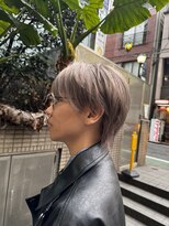 スタジオフォーエイチ(STUDIO 4H)&nbsp;メンズ/ハイトーン/マッシュウルフ/ミルクティーベージュ/グレー