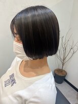 エイト 熊谷店(EIGHT)&nbsp;ミニボブ　ダークグレーハイライト