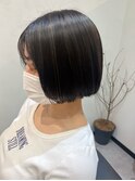 ミニボブ ダークグレーハイライト