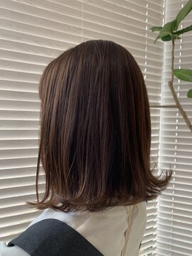 アース 三田南ウッディタウン店(HAIR&MAKE EARTH) 20代30代40代ピンクブラウン艶感ストレート透明感ナチュラル