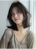 ★暗めカラーグランマッシュフェイスフレーミングデザインカラー