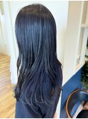 インナーカラー×ブルーブラック