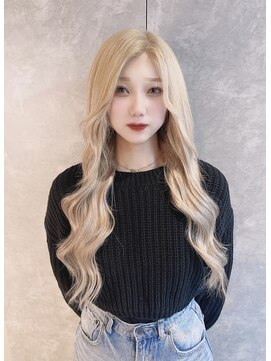 ガルボヘアー 名古屋栄店(garbo hair) #プルエクステ#エクステ#ブリーチ#ブロンド#ハイトーン
