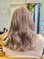 美容室ポール 西葛西店(PAUL)&nbsp;ホワイトピンクグレージュカラー♪西葛西ブリーチ|ハイライト