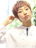 ■個性的フォギーベージュくせ毛風ショートM.SLASH自由が丘15-7