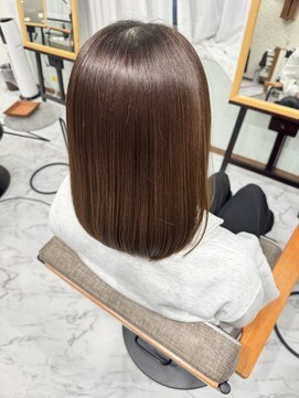 ヘアメイクアクト 都賀店 髪質改善メテオカラービフォーアフター