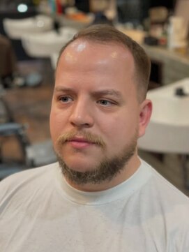 サイドグラデ×チャコールグレーのクラシックBARBERジェントル