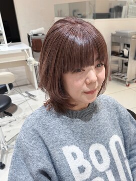 ＼白髪/髪質改善/白髪ぼかし/ピンクベージュ/40代／