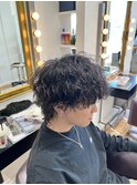 ウルフマッシュ×波巻きパーマ☆