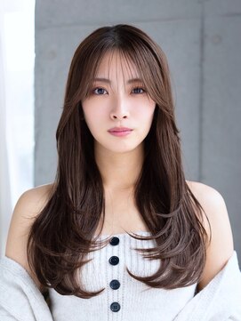 エインアンリー 明治神宮前(AIN.ANLY.) フェミニンロング大人かわいい透明感カラーレイヤーカット小顔